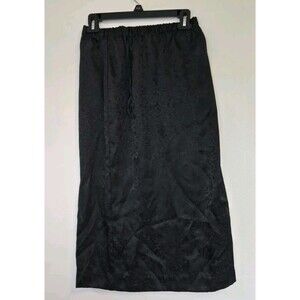 VTG Skirt Womens S Y2K‎ Black Floral Whimsigoth Witchy Fairy Grunge Earthy Vamp
